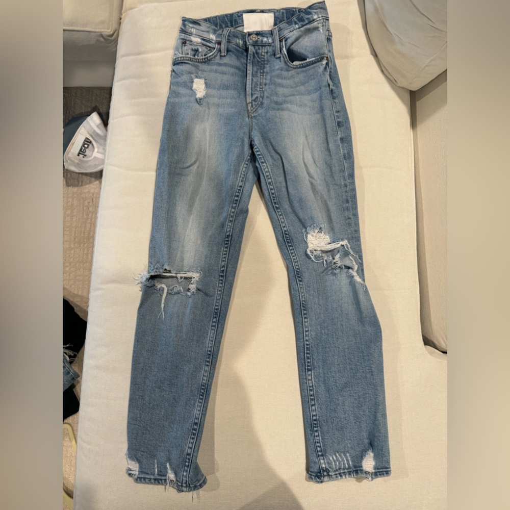 Distressed Mother jeans